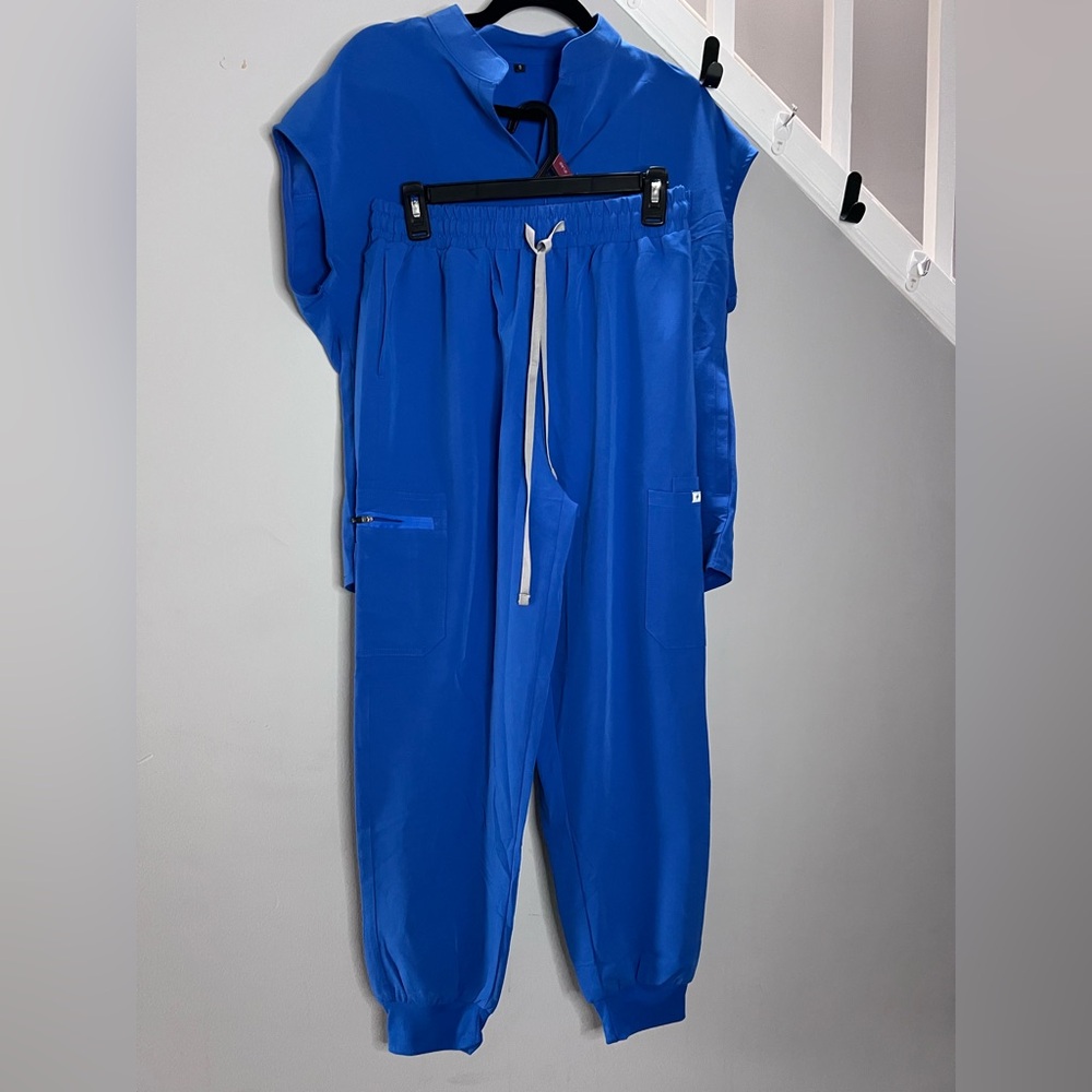 001: Royal Blue Women's Scrub Set  Size S